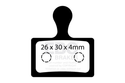 CFA734 Zavorna ploščica kolo