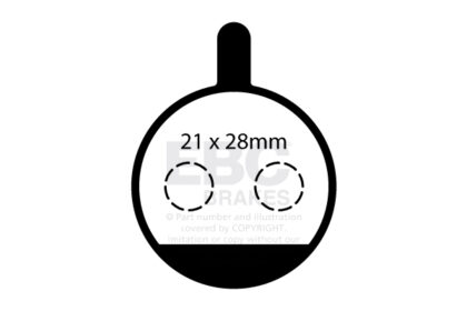 CFA750 Zavorna ploščica kolo