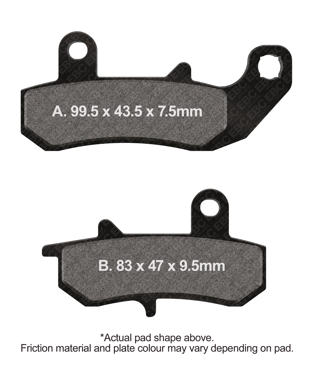 FA157R Zavorna sintrna OFF-ROAD