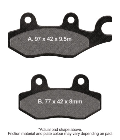 FA165/2R Zavorna sintrna OFF-ROAD