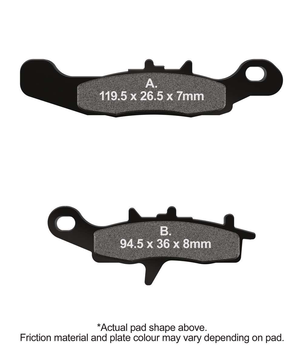 FA349R Zavorna sintrna OFF-ROAD