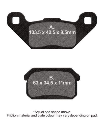 FA431R Zavorna sintrna OFF-ROAD