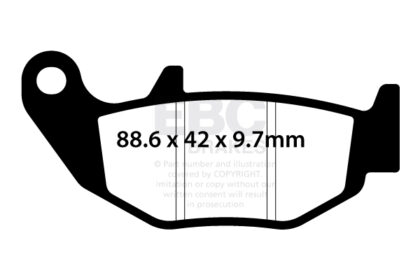 SFA754 Zavora skuter kevlar