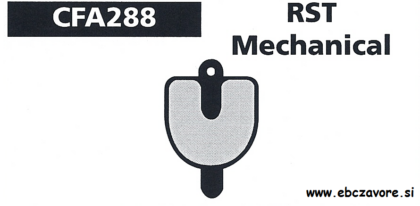 CFA288 Zavorna ploščica kolo