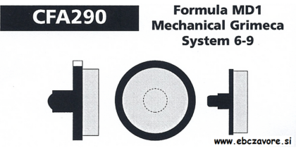 CFA290 Zavorna ploščica kolo