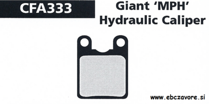 CFA333 Zavorna ploščica kolo