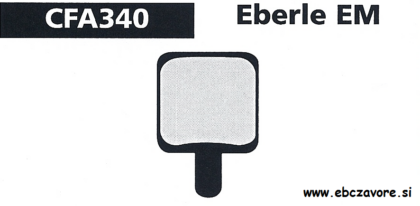 CFA340 Zavorna ploščica kolo