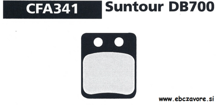 CFA341 Zavorna ploščica kolo