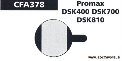 CFA378 Zavorna ploščica kolo