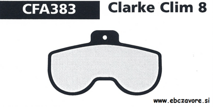 CFA383 Zavorna ploščica kolo