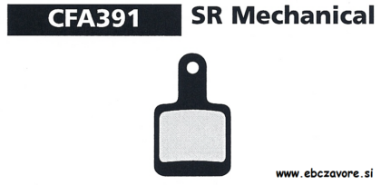 CFA391 Zavorna ploščica kolo