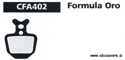 CFA402 Zavorna ploščica kolo