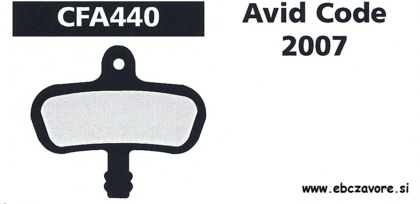 CFA440 Zavorna ploščica kolo