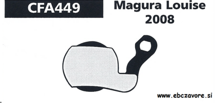 CFA449 Zavorna ploščica kolo