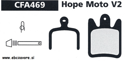 CFA469 Zavorna ploščica kolo