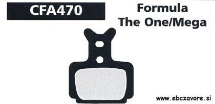 CFA470 Zavorna ploščica kolo