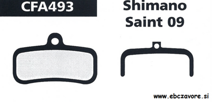 CFA493 Zavorna ploščica kolo