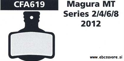 CFA619 Zavorna ploščica kolo