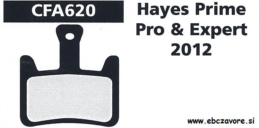 CFA620 Zavorna ploščica kolo