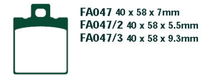 SFA047 Zavora skuter kevlar